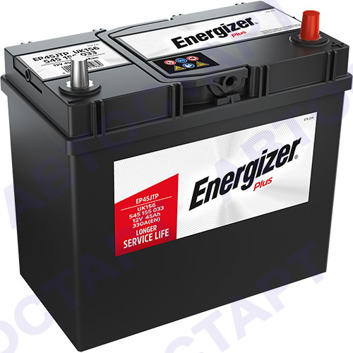 Аккумулятор Energizer 45 о.п. (B24L тонк. кл.) 545 155 033 Plus