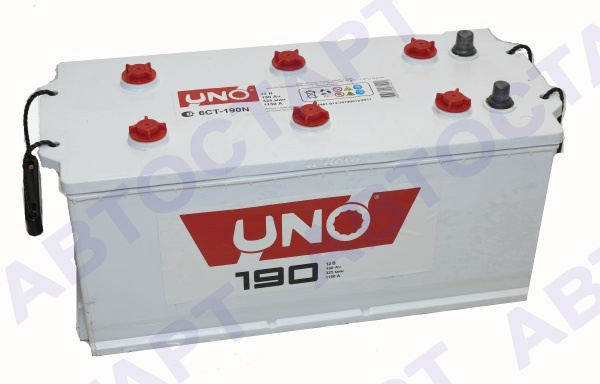 Аккумулятор Uno 6СТ-190 N (4) (широкий 240мм) конус + переходник