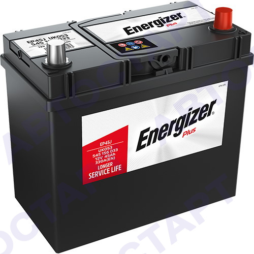 Аккумулятор Energizer 45 о.п. (B24L толстые. кл.) 545 156 033 Plus